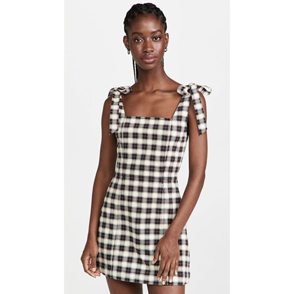 Alice & Olivia Maryann Tie Shoulder Dress - Picture 1 of 7